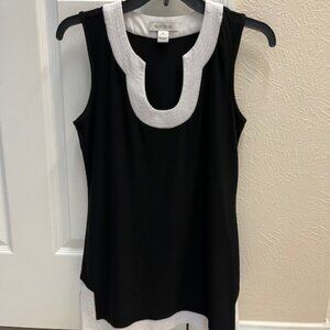White House Black Market Top Tunic Sleeveless Size Small Polyester/Spandex